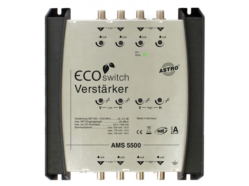 Produktabbildung AMS 5500 ECOswitch, Hochwertiger SAT-ZF Verstärker